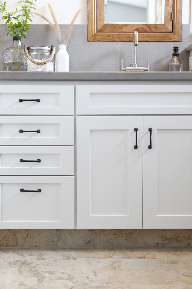 Livermore Modern Industrial Master Bath Transitional Bathroom San