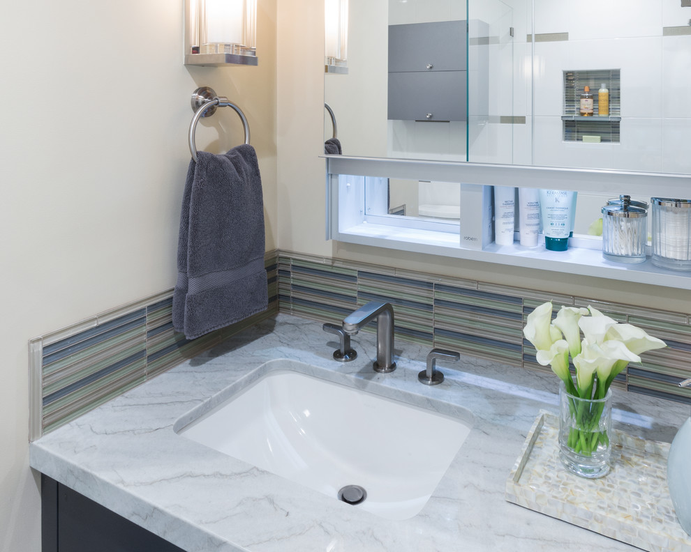 Lombard Street jewel box bath Transitional Bathroom San Francisco by City Studios Houzz