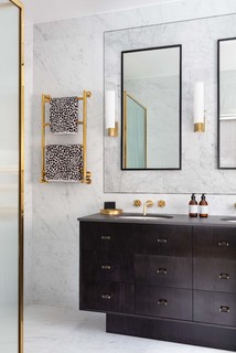 75 Beautiful Bathroom With Marble Tiles Ideas Designs July 2021 Houzz Uk