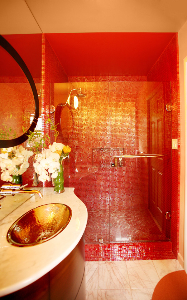 Los Altos Bath Modern Bathroom Los Angeles by Susan Diana Harris Interior Design Houzz