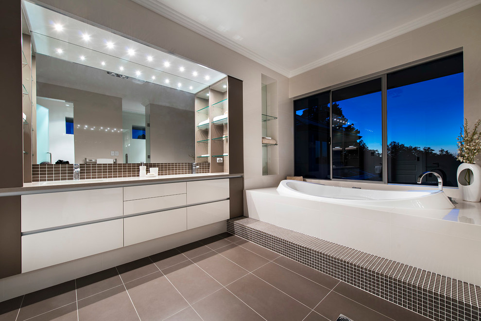 Photo of a contemporary bathroom in Perth.