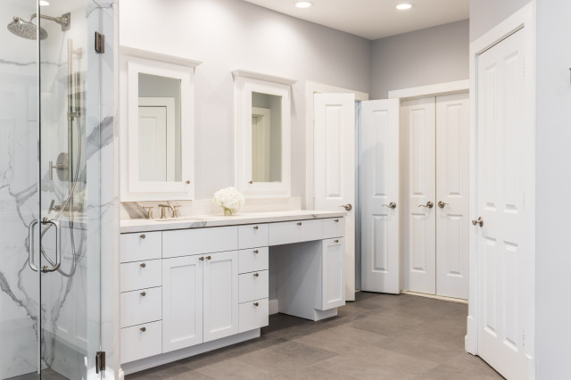 Luxurious Master Bathroom Stand up Shower with Kohler Fixtures