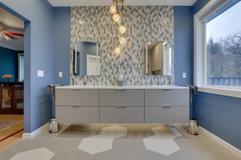 Luxurious Modern Master Bath Vancouver, WA Modern Bathroom Portland by Let's Remodel Houzz