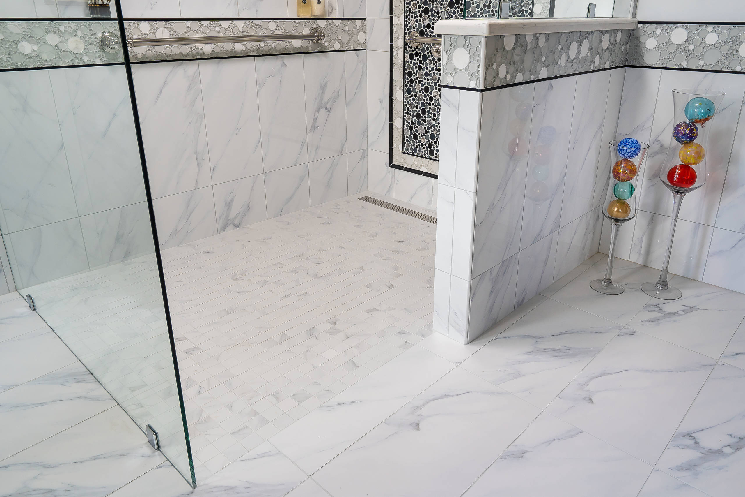 Faux Marble Bathroom Ideas Houzz, Fake White Marble Flooring