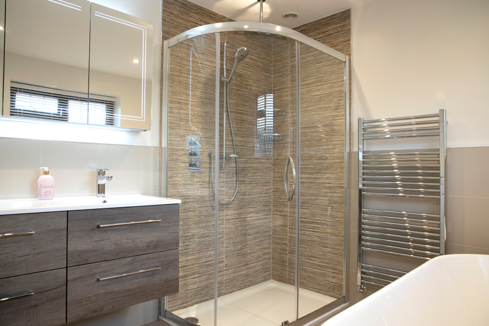 Luxury Family Bathroom in Crawley Modern Bathroom Sussex Houzz
