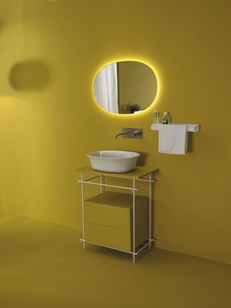 Luxury Italian Ceramic Bathroom Wash Basin Flut by GSG Ceramic Design