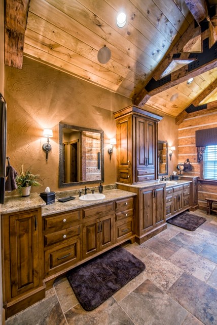 log homes luxury showers