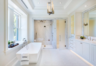 Luxury Master Bath with Soaking Tub - Transitional - Bathroom - Boston ...