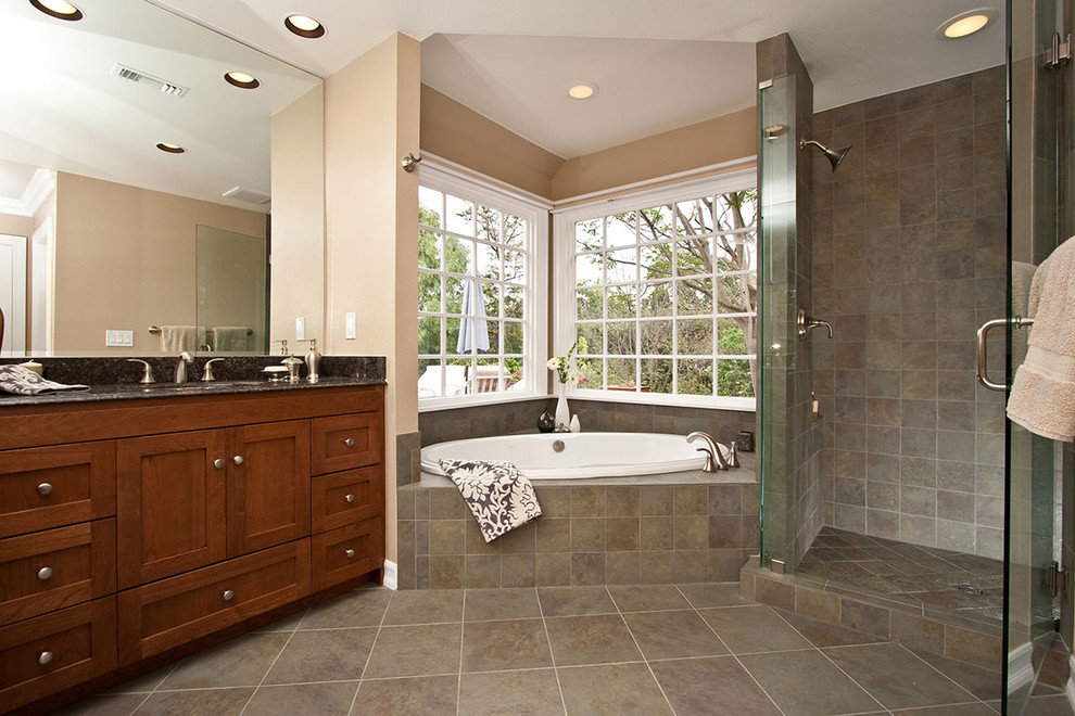 Luxury Spa Tub Bathroom Remodel - Traditional - Bathroom - Los Angeles ...