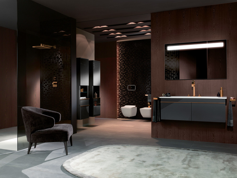 Example of a trendy bathroom design in London