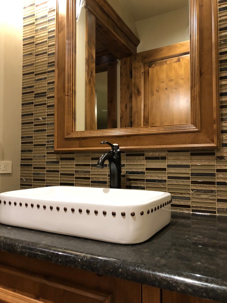 Luxury Steam Shower Rustic Bathroom Calgary by LFT