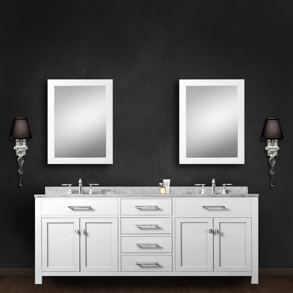 Madison 72" White Bathroom Vanity Modern Bathroom Los Angeles