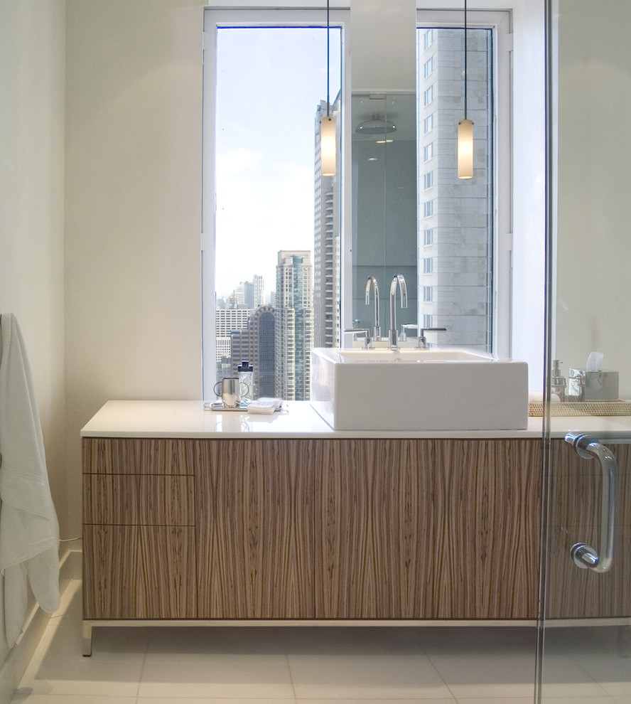 Modernes Badezimmer in Chicago