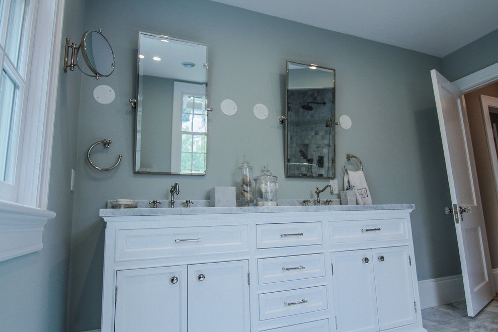 Example of a large classic bathroom design in Boston