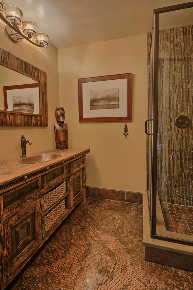MALLARD LAKE FRONT GUEST BATH Rustic Bathroom Other by Custom