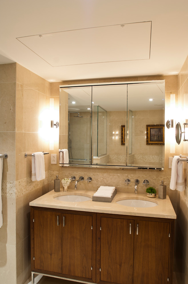 Свежая идея для дизайна: главная ванная комната в классическом стиле - отличное фото интерьера
