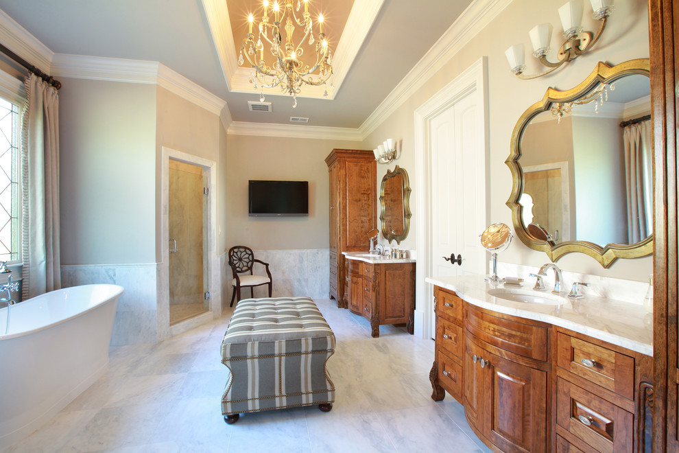 Manor Home 49 Traditional Bathroom Atlanta by Santoro Signature