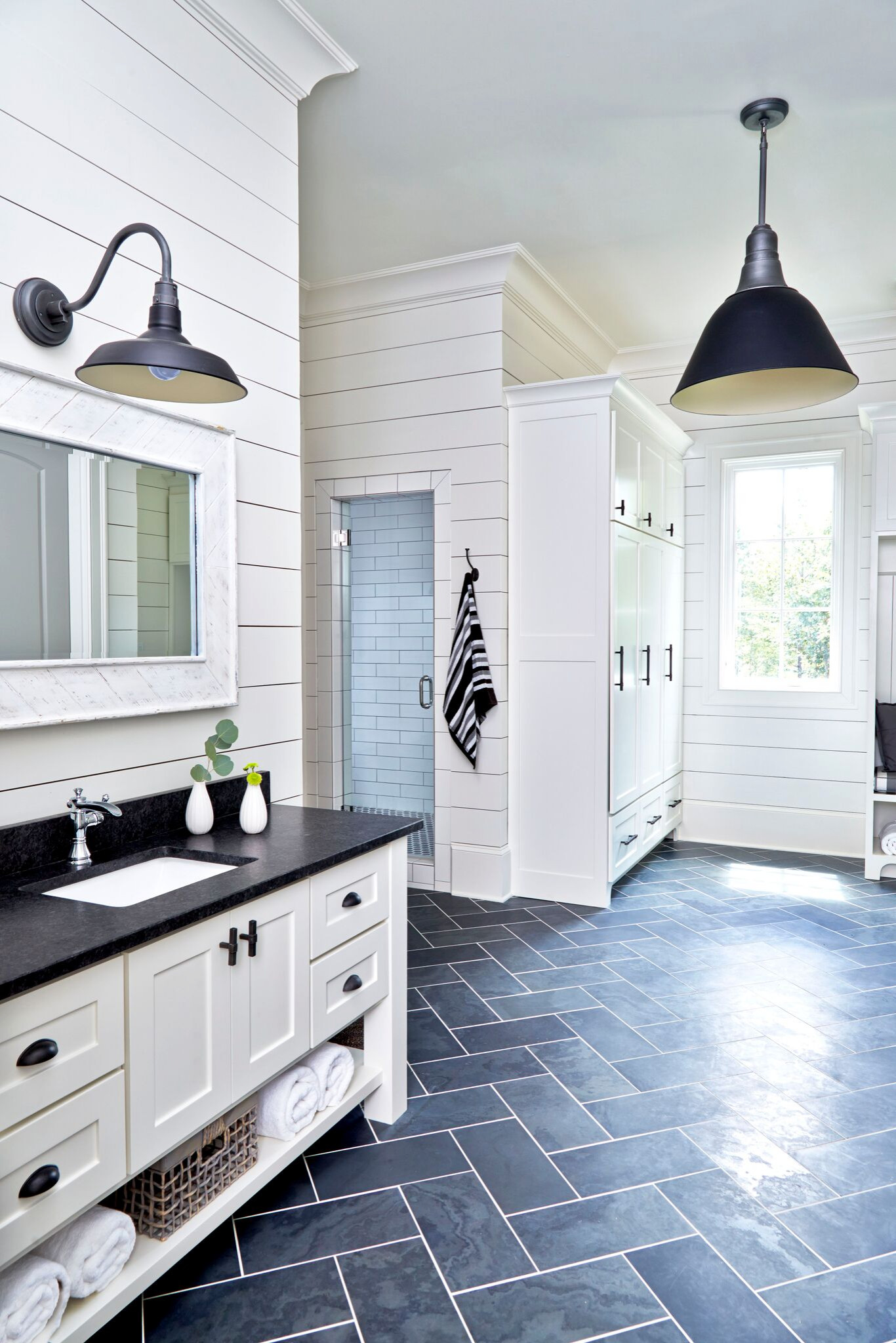 Slate Tile Bathroom