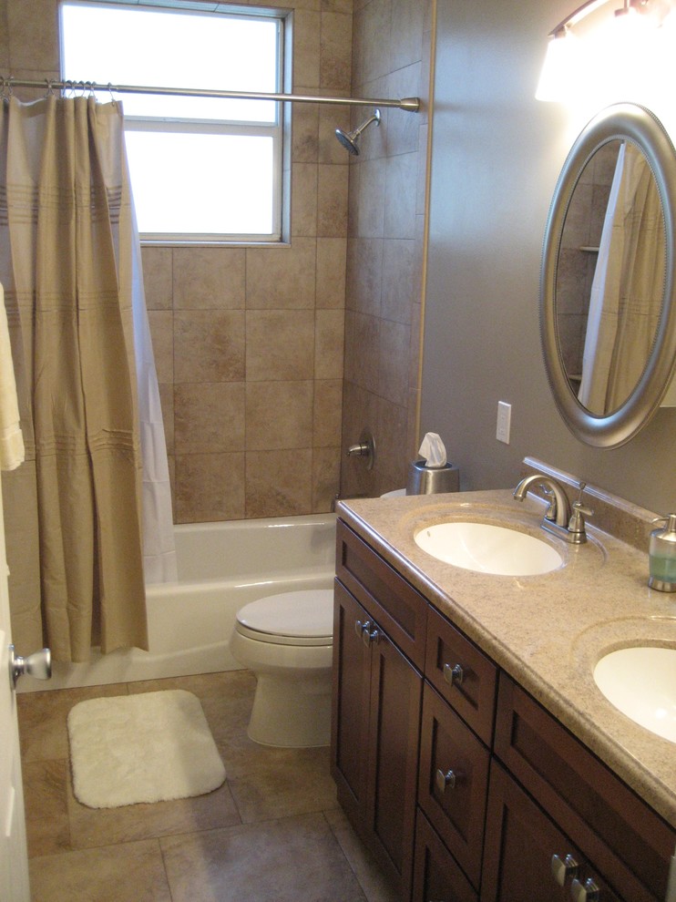 Maple 2nd Bathroom Traditional Bathroom Miami by CDH Designs