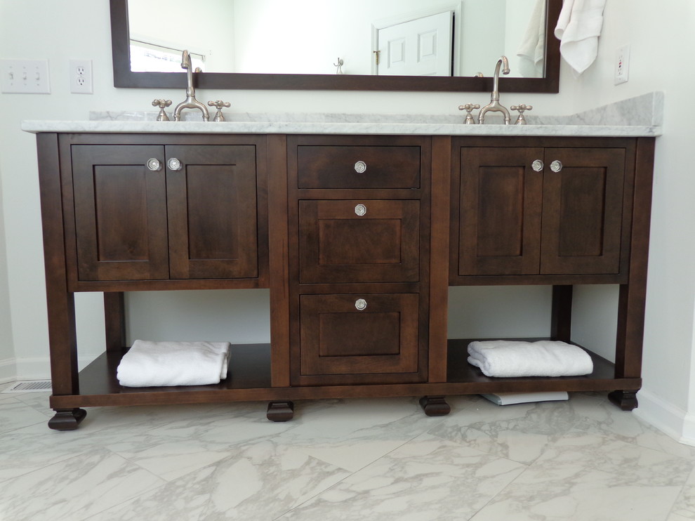 Eclectic Maple Bathroom Vanity