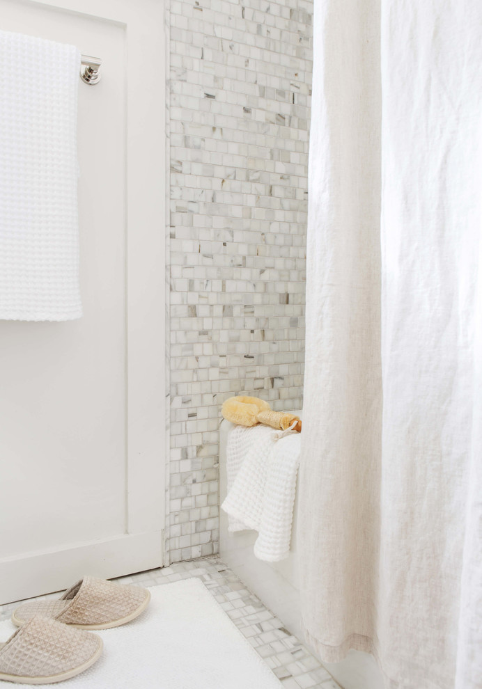 Marble Bath Makeover - Traditional - Bathroom - New York - by Artistic ...