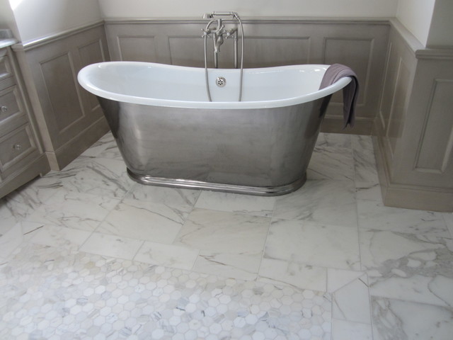 Marble Bathroom Floor American Traditional Bathroom Chicago By Exceed Floor Home