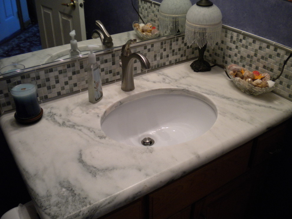 Marble Countertops Traditional Bathroom Omaha by McKean's Floor