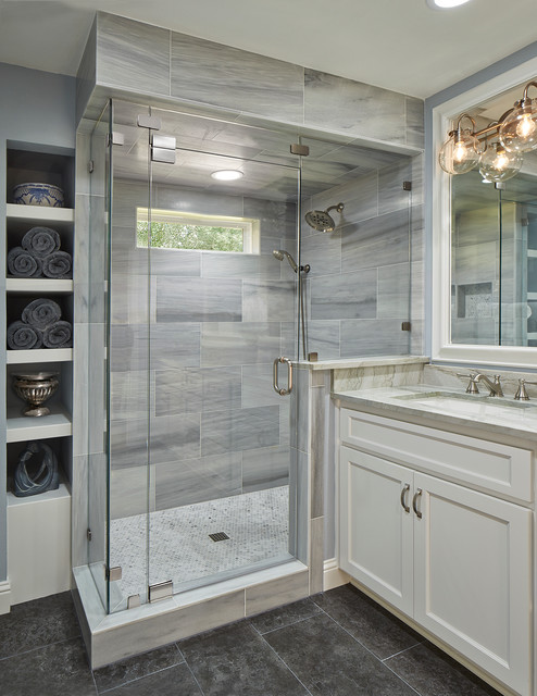 Marble Walk In Shower Traditional Bathroom Dallas By Usi Design And Remodeling Houzz Au 5297