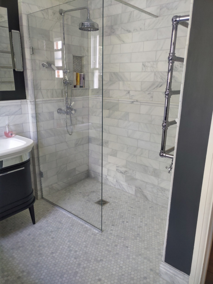 Marble Wetroom Contemporary Bathroom Essex by Julian Sidney