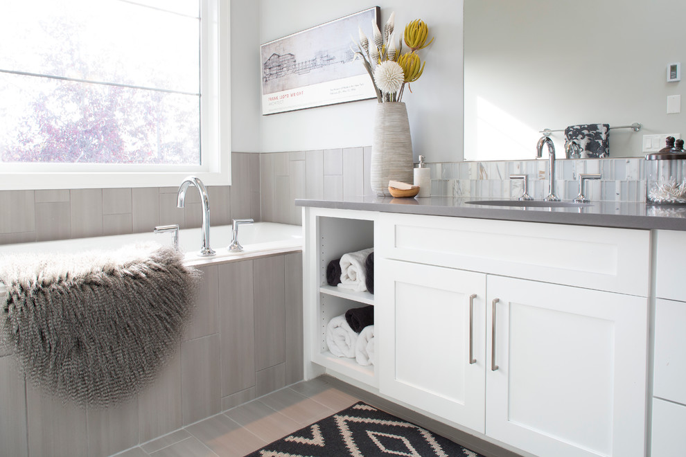 marda loop private infill Transitional Bathroom Calgary by Cruz Custom Homes Houzz