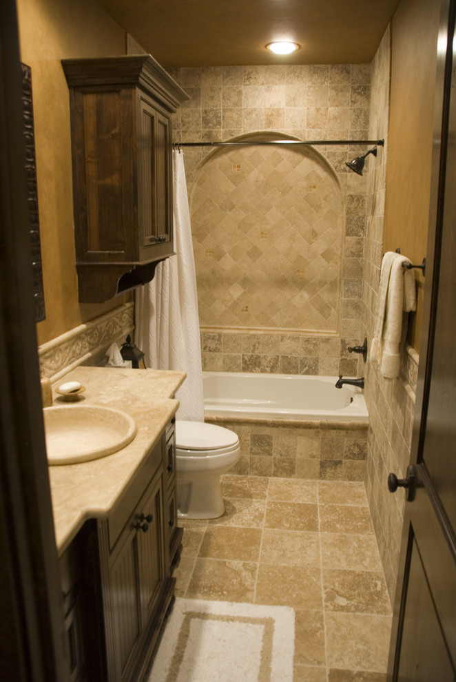 Inspiration for a mid-sized mediterranean bathroom remodel in Austin