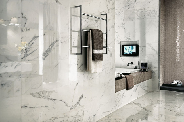 Marvel Premium Italian Marble Look Porcelain Tiles Contemporary Bathroom Auckland By Tile Space New Zealand - Marble Look Porcelain Tiles Bathroom Marvel Premium Italian Marble Look Porcelain Tiles Contemporary Bathroom Auckland By Tile Space New Zealand - Marble Look Porcelain Tiles Bathroom