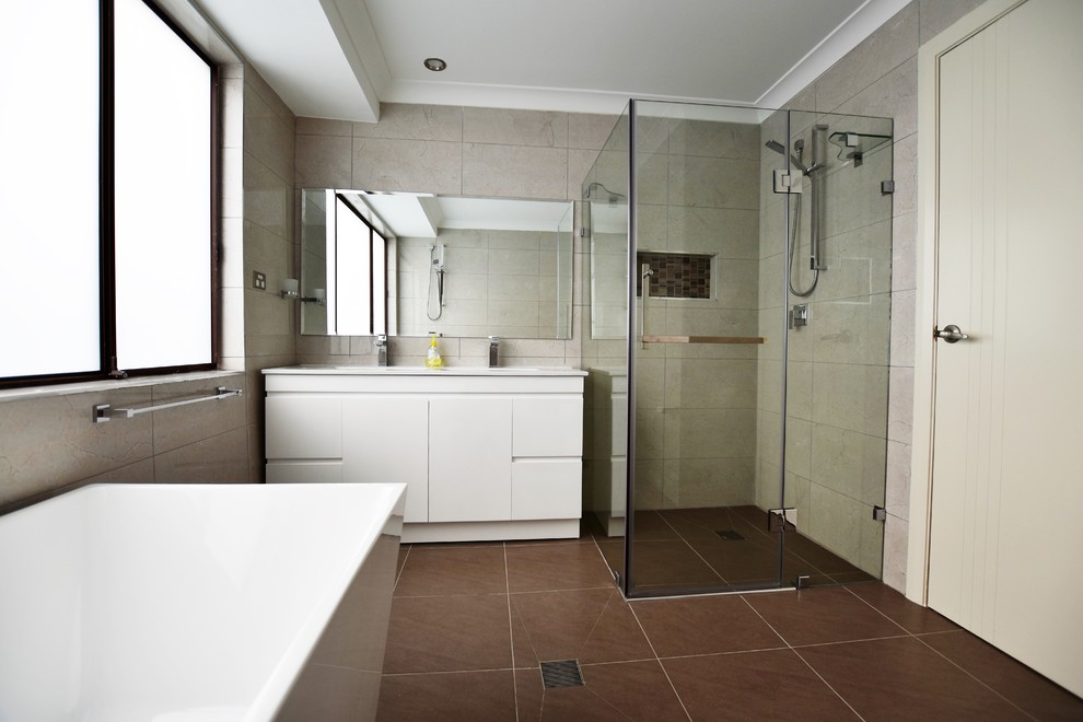 Mary & Elias’ Bathrooms - Modern - Bathroom - Sydney - by ATS Tiles ...