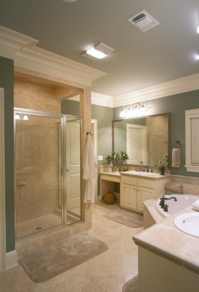 Inspiration for a contemporary bathroom remodel in Cleveland