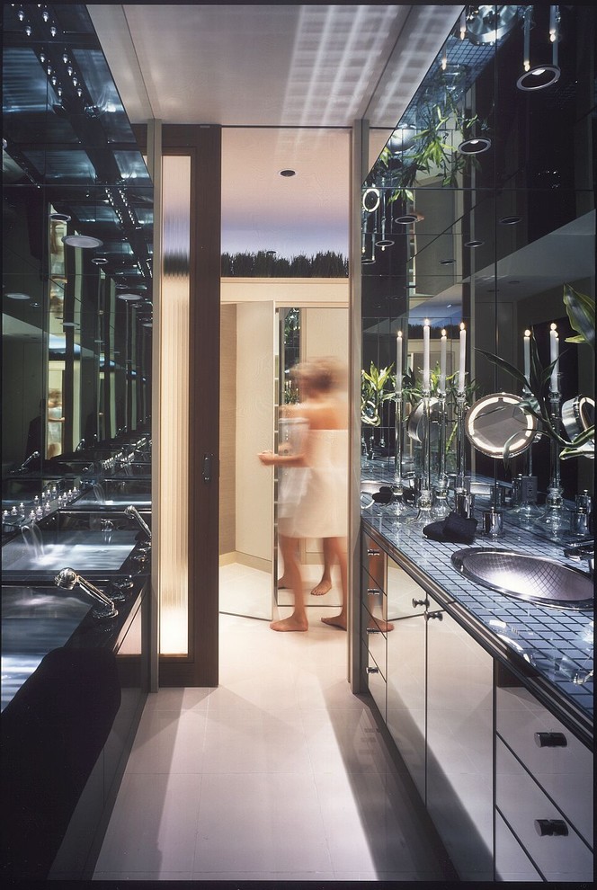 Inspiration for a mid-sized contemporary bathroom remodel in Seattle