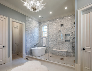 75 Badezimmer Mit Mosaikfliesen Ideen Bilder Januar 2021 Houzz De