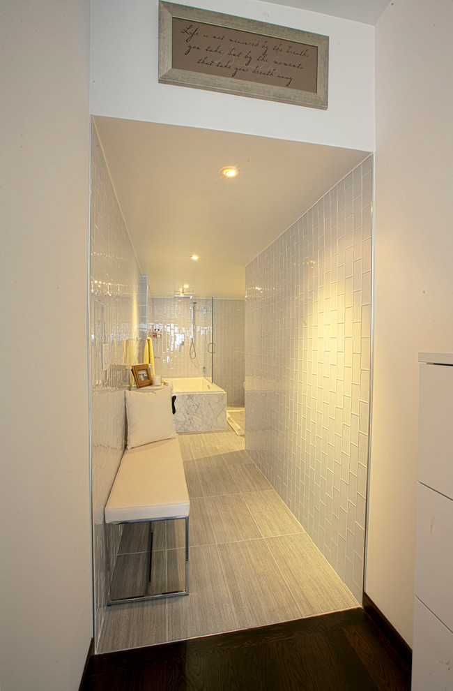 Master Bath Dressing Area Modern Bathroom Chicago by Iguana