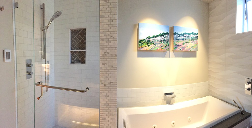 Master Bath Final Remodel Shower/Tub Modern Bathroom San