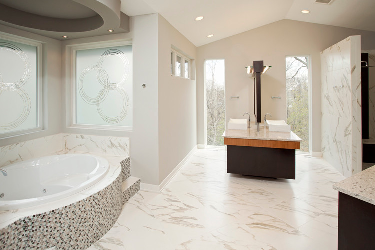 Master Bath Contemporary Bathroom Minneapolis by Homes by