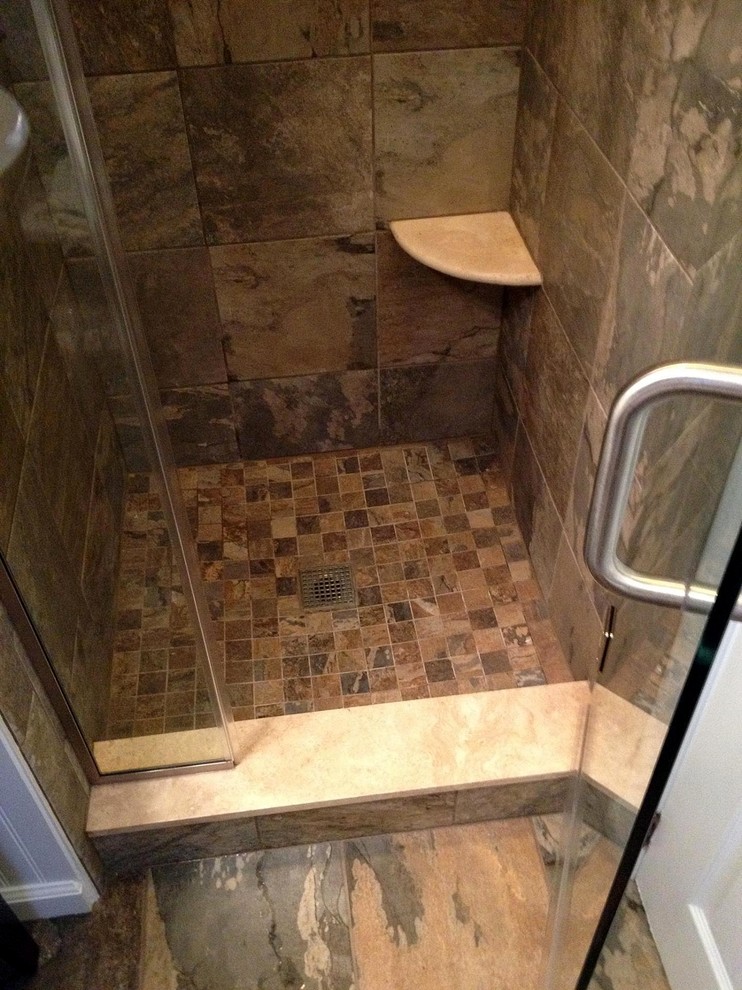 Example of a transitional bathroom design in Philadelphia