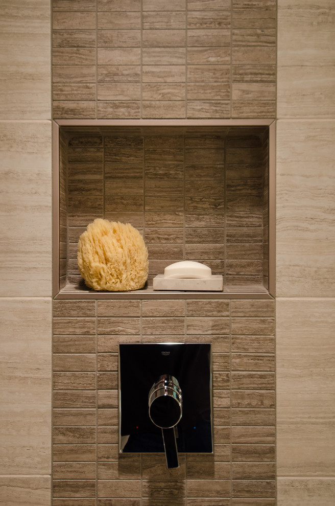 Master Bath with Vaulted Ceiling Remodel Contemporary Bathroom