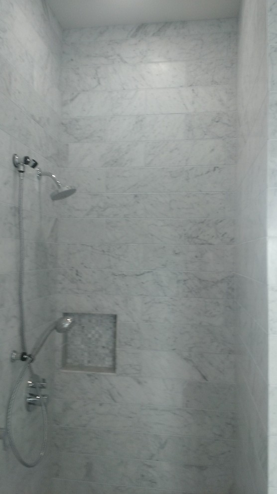 Master Bathroom 6" x 18" Carrera Marble Showers / Vanity Walls