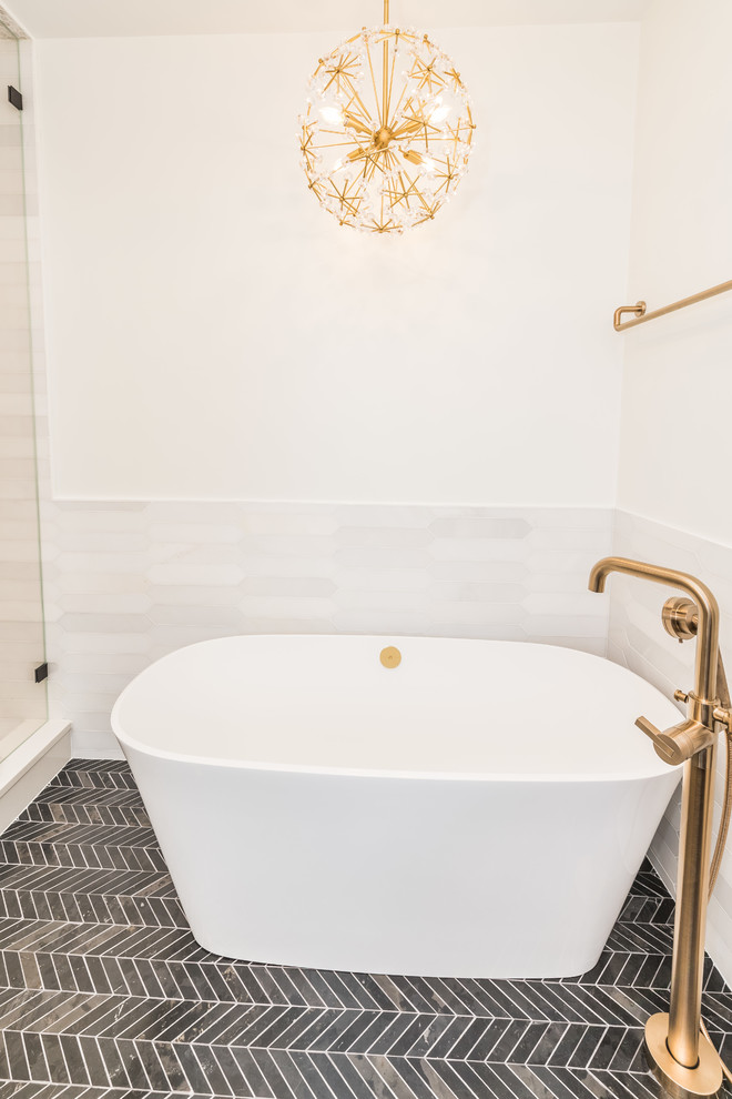 Master Bathroom & Closet Remodel Contemporary Bathroom Chicago