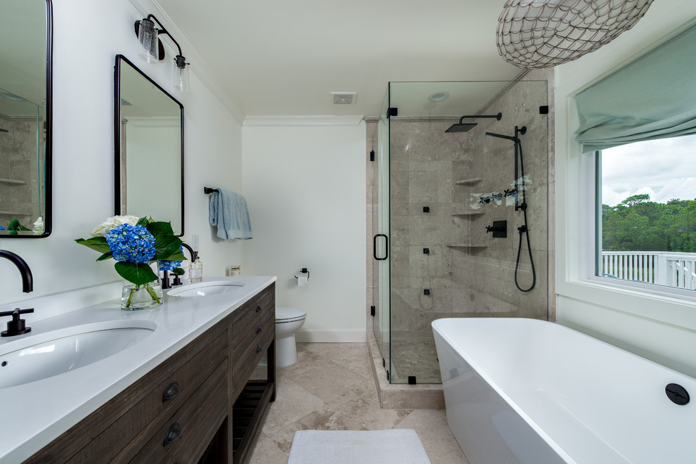 Master Bathroom - Beach Bungalow - Folly Beach - Beach Style - Bathroom ...