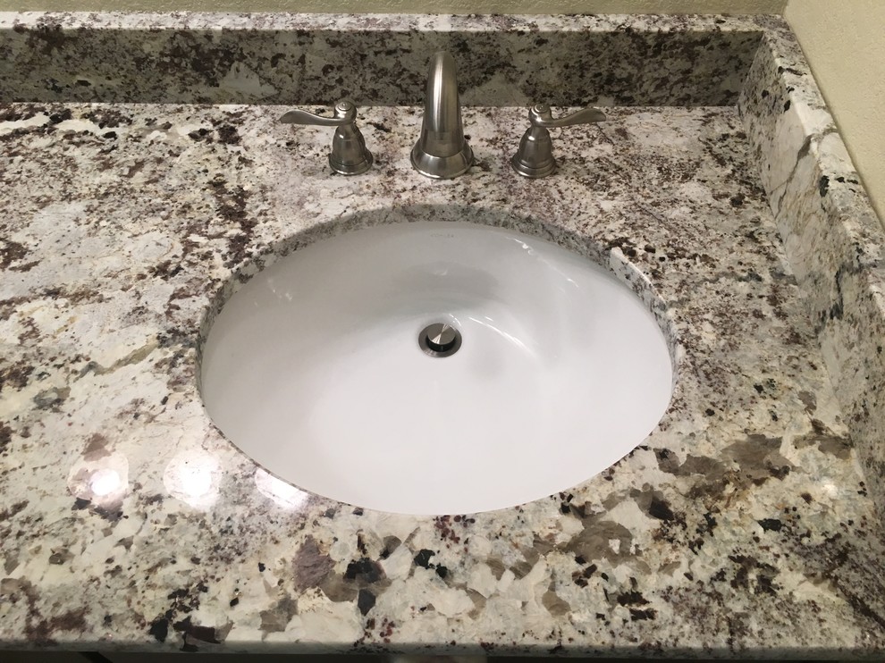 MASTER BATHROOM Complete Remodel 12 x 24 Tile, Vanity, Alaska White