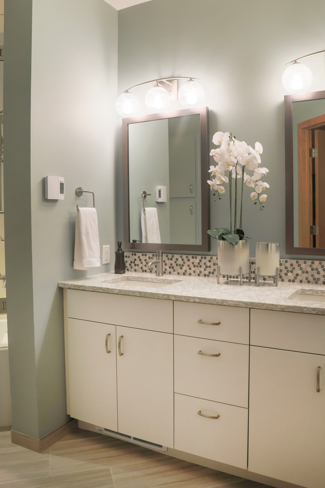 Master Bathroom in a condo, Fitchburg, WI Transitional Bathroom