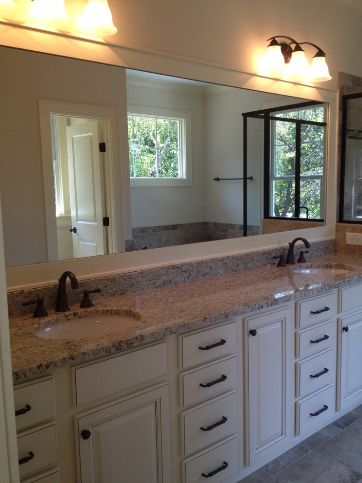 Master Bathroom Craftsman Bathroom Raleigh by J. R. Huntley