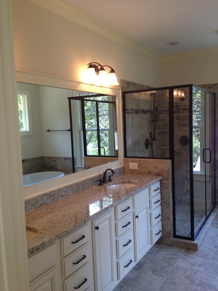 Master Bathroom Craftsman Bathroom Raleigh by J. R. Huntley