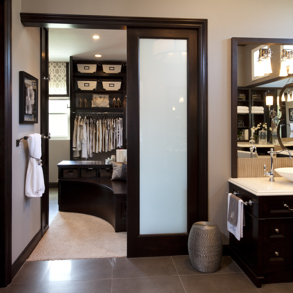 Inspiration for a timeless bathroom remodel in San Diego