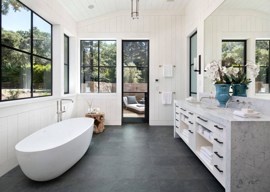 75 Slate Floor Bathroom Ideas You Ll